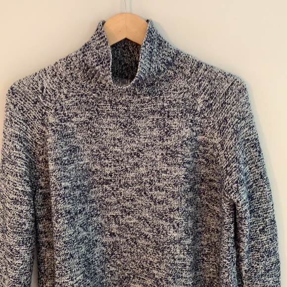 Madewell Mock Turtleneck Relaxed Fit Marled Knit Sweater Style GO443 - Picture 2 of 9